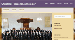 Desktop Screenshot of christelijkhierdensmannenkoor.nl